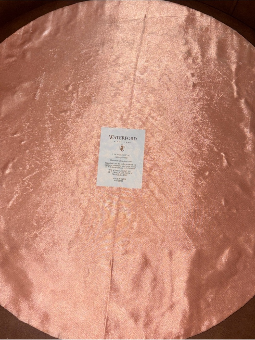 3 Waterford Placemat Beaded rosegold pink Charger seahorse nautical beachhouse - Picture 8 of 9